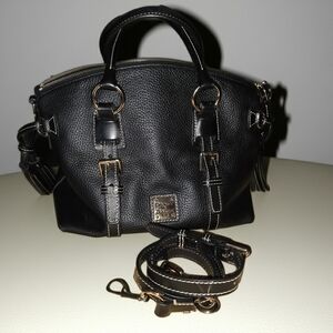 Dooney & Bourke Black Leather Bristol Satchel
